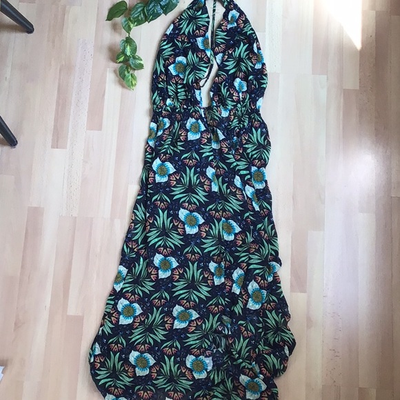 Anthropologie Brenda Quinn V-Neck Halter Dress - Picture 5 of 15